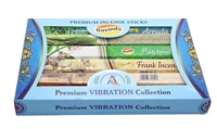 ''Govinda Premium Vibration Collection INCENSE STICKS - Variety Set Arruda, White Sage, Patchouli, Fr