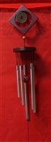 Diamond design wood WIND CHIMES Silver Model 5482