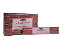 ''Satya Celestial (Oriental Series) 15 gram INCENSE (Dozen, Box of 12 packs of 15 grams each)''