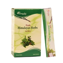 Vedic Himalayan Herbs Natural INCENSE STICKS (Box of 12 X 15 grams)