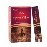 Vedic Spiritual Love Natural INCENSE STICKS (Box of 12 X 15 grams)