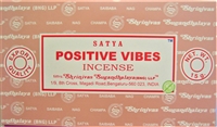 Satya INCENSE STICKS 15g (BNG) - Positive Vibes