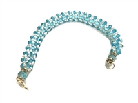 Acrylic Faceted Round Ball Spacer Bead Bracelet - Yemaya Yembo (Single)