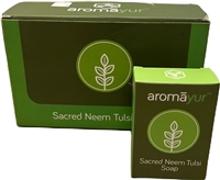 ''Aromayur Sacred Neem Tulsi SOAP, Wholesale Box of 12 Packs''