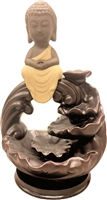 ''Backflow Cones Ceramic Burner 8'''' BABY Buddha Sitting over Arch - Model 767728''