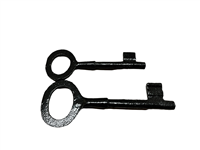 ''CAST IRON Black Key Set of 2 Pcs (Llave negro), 6'''' and 5''''''