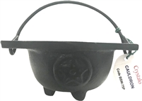 Crystalo Pentacle CAST IRON Cauldron - BSW-75P