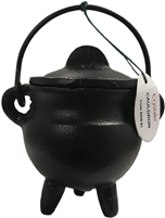 Crystalo - Plain CAST IRON Cauldron with Lid - BSW-81