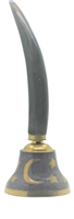 Cow horn BELL with moon and star pattern