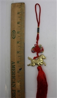 ''GOLD horse hanging ornament 11'''' Model CD0006 (GOLD)''