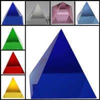 Crystal Pyramid 50mm (GLASS) - Select Color