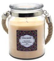 ''Crystalo Creations Macintosh Scented Candle with Rope HANDLE, 18 Ounce''