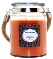 ''Crystalo Creations Pumpkin Spice Scented CANDLE with Rope Handle, 18 Ounce''