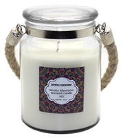 ''Crystalo Creations Smoke Eliminator Scented Candle with Rope HANDLE, 18 Ounce''