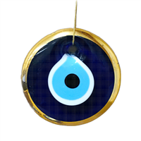 Evil Eye GOLD Edge Nazar (Amulet) Ornament - 4 cm