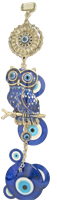 ''Owl Evil Eye ornament /CHARM 10''''''