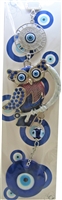 ''Evil Eye - Blue Owl with Evil Eye ornament /CHARM 10''''''