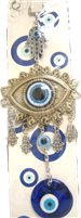 ''Evil Eye - Large Evil Eye ornament with Hamsa /CHARM 10''''''