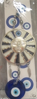 ''Evil Eye - Sun  with Evil Eye ornament /CHARM 10''''''