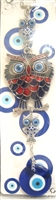 ''Evil Eye - Colorful Owl Evil Eye ornament /CHARM 10''''''