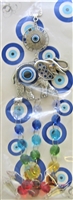 ''Evil Eye - Seven Chakra Elephant Amulet w/ Feng Shui Facet Reiki Charged /CHARM 10.5''''''