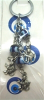 Three Monkeys Chain Evil Eye Nazar Key Chain