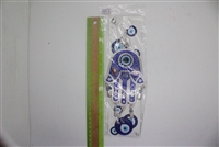 ''Evil Eye blue hamsa design PENDANT/Charm 10'''' Model EE0006''