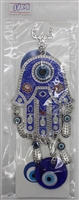 ''Evil Eye hamsa PENDANT/Charm 7'''' blue Model EE0030''