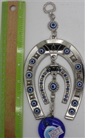 ''Evil Eye double horseshoe PENDANT/Charm 8.5'''' Model EE0037''