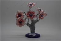 ''Silver tree with pink FLOWERS w/ evil eye 6'''' Model EE998 (Silver)''