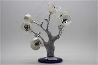 ''Silver tree with white FLOWERS 10'''' Model EE999 (Silver)''