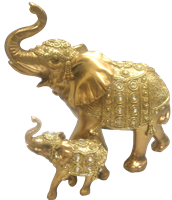 Gold Elephants - QMH18738-8