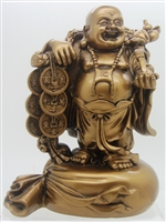 Buddha with Ruyi Standing in Money BAG - 7''