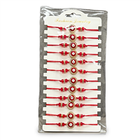 Fashion JEWELRY Red Evil Eye  Bracelet - Pack of 12