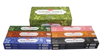 ''Hem Nature Series Premium Incense - 12 Packs of 15 Gram Each - With Six Different SCENTS - Blue Cha