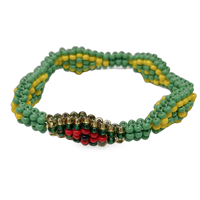 ''ILDE bracelet, DIAMOND Style, Medium - ORULA con camino de Oshun Ibu Kole''