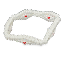 ''ILDE bracelet, DIAMOND Style, Medium - OBATALA AYAGUNA(red dot)''