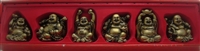 Laughing Buddha 3 Inch Statues (Set of 6 FIGURINE) - Choose Color