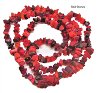 Rough Stone NECKLACE (Red Stones)