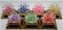 Lotus Crystal Flower - SOLAR Powered (Select Color)