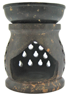 Dark Brown Soap Stone TEALIGHT Oil Burner