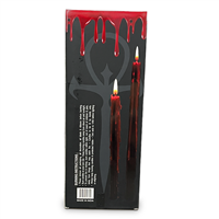 ''Blood CANDLE, Black Taper CANDLES that Bleeds Red when Lit. Pack of 4  CANDLE''