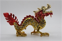 ''Red and gold dragon w/ jewels TRINKET 3.5'''' TRNK-2172''