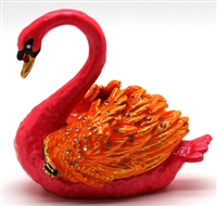 Pink Swan TRINKET Box