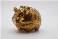 ''Small golden pig TRINKET box 2'''' TRNK-2868''