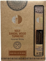 T.Y.A. Resin Incense Sticks - Holy Sandalwood TURMERIC - (12 x 8 sticks)