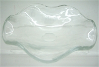 Wavy GLASS Dish Spare Part of Electric Aroma Lamp - (Large)